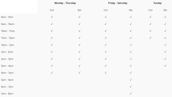 Whitehouse Catering Schedule